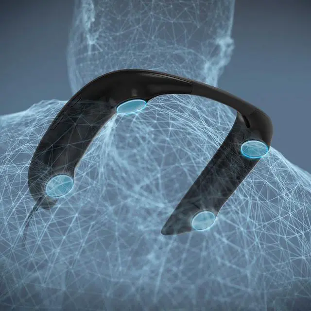 Alt view image 3 of 20 - Panasonic SoundSlayer SC-GN01 Wearable Speaker SCGN01PP