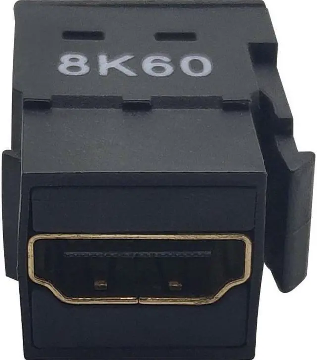Alt view image 5 of 16 - Tripp Lite HDMI Keystone Panel Mount Coupler (F/F), 8k Video @ 60Hz (4:4:4), HDCP 2.2, Black (P164-000-KPBK8K)
