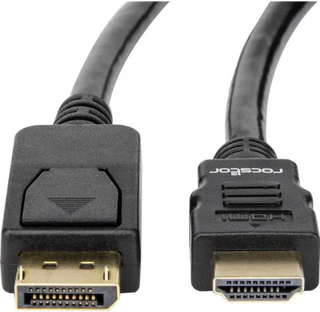 Alt view image 3 of 11 - Rocstor DisplayPort/HDMI Audio/Video Cable Y10C261B1