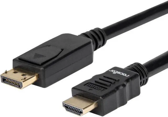 Alt view image 6 of 11 - Rocstor DisplayPort/HDMI Audio/Video Cable Y10C261B1