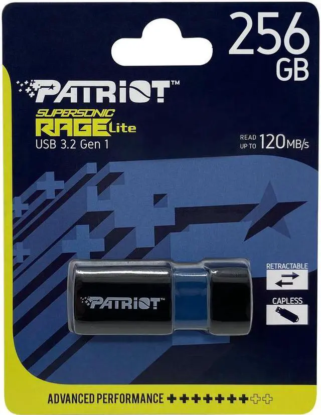 Alt view image 2 of 16 - Patriot Memory Supersonic Rage Lite USB 3.2 Gen 1 Flash Drives 256GB PEF256GRLB32U