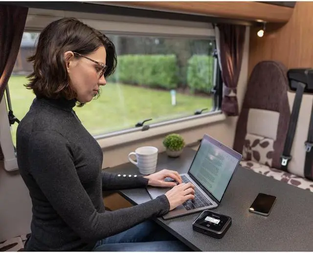 Alt view image 3 of 7 - NETGEAR Nighthawk M5 Mobile Router with WiFi 6 (MR5200) - Ultrafast 5G | Connect up to 32 Devices | Secure Wireless Network Anywhere | Unlocked For All Major Mobile Providers