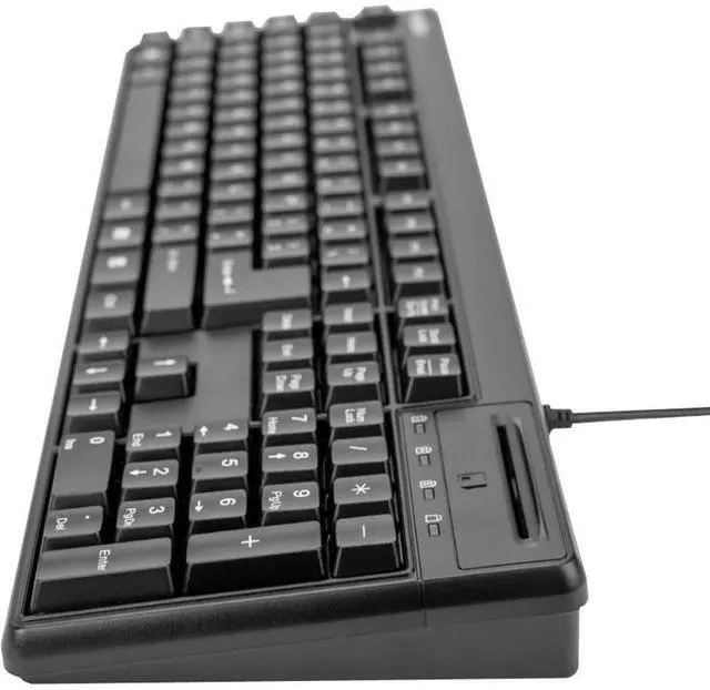 Alt view image 6 of 19 - Rocstor KS20T Keyboard with Smartcard Reader