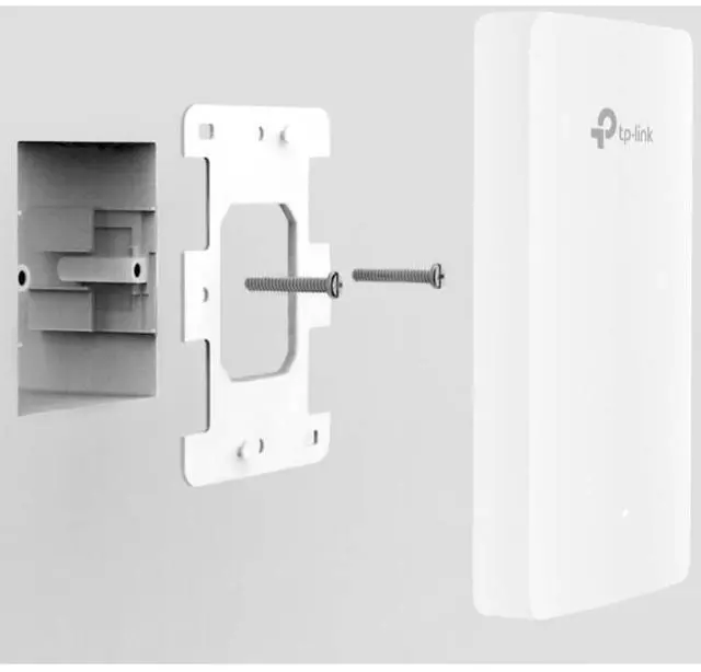 Alt view image 3 of 20 - TP-Link Omada EAP615-Wall Dual Band 802.11ax 1.76 Gbit-s Wireless Access Point - Indoor