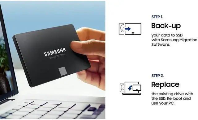 Alt view image 5 of 18 - Samsung 870 EVO 4 TB Solid State Drive - 2.5" Internal - SATA (SATA/600) - Desktop PC, Notebook, Motherboard, Server, Video Recorder Device Supported - 2400 TB TBW - 560 MB/s Maximum Read Transfe