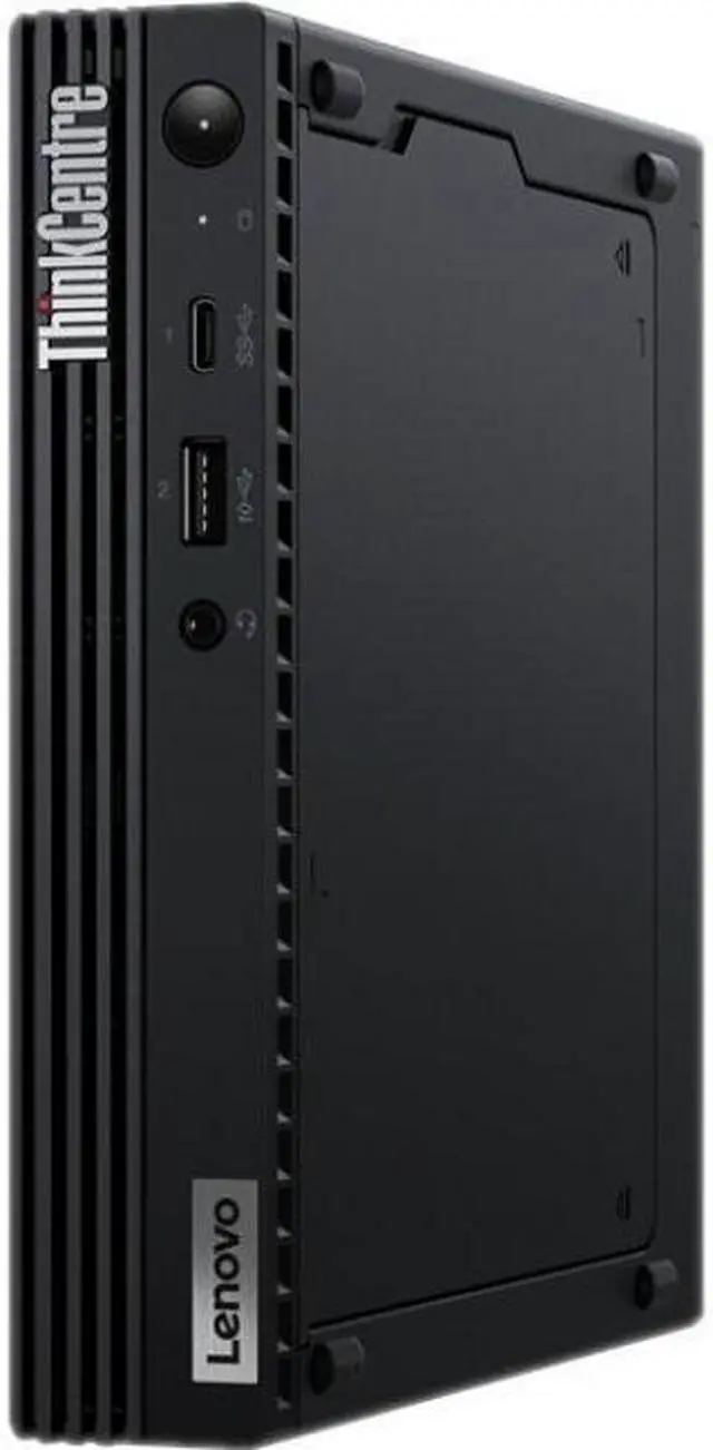 Alt view image 3 of 12 - Lenovo ThinkCentre M60e 11LV004UUS Desktop Computer - Intel Core i5 10th Gen i5-1035G1 Quad-core (4 Core) 1 GHz - 16 GB RAM DDR4 SDRAM - 512 GB PCI Express SSD - Tiny - Black - Windows 10 Pro 64-bit -