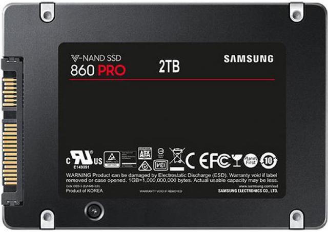 Alt view image 5 of 8 - Samsung 860 Pro Mz-76P2t0e 2 Tb Solid State Drive - 2.5" Internal - Sata (Sata/600)