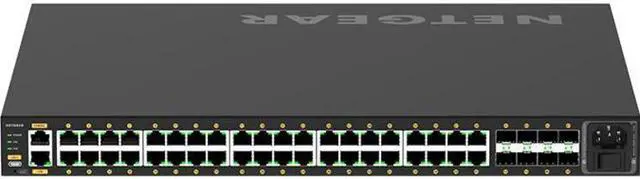 Alt view image 4 of 10 - NETGEAR 40x1G PoE+ 480W and 8xSFP Managed Switch | AV Line M4250-40G8F-PoE+, GSM4248P