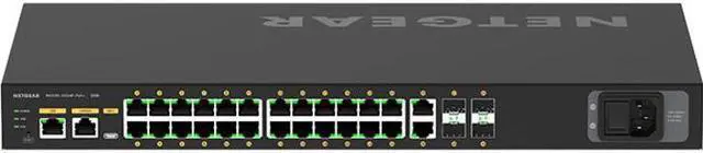 Alt view image 4 of 9 - NETGEAR 24x1G PoE+ 300W 2x1G and 4xSFP Managed Switch | AV Line M4250-26G4F-PoE+, GSM4230P