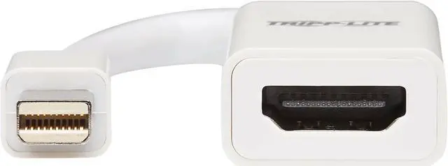Alt view image 4 of 13 - Tripp Lite P137-06N-HDR-W HDMI/Mini DisplayPort Audio/Video Cable P13706NHDRW