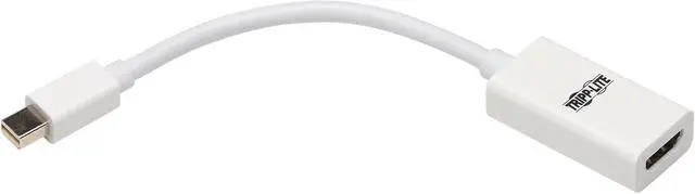 Alt view image 11 of 13 - Tripp Lite P137-06N-HDR-W HDMI/Mini DisplayPort Audio/Video Cable P13706NHDRW