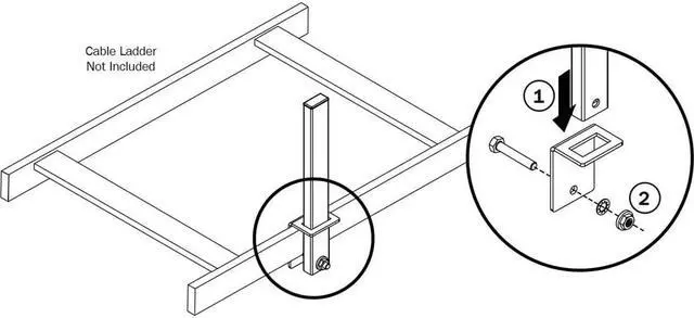 Alt view image 8 of 10 - Tripp Lite Cable Retaining Post 1.5in Wide Cable Runway SRLPOST
