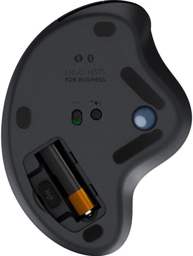 Alt view image 5 of 7 - Logitech ERGO M575 Wireless Trackball Mouse - Easy thumb control, precision and smooth tracking, ergonomic comfort design, for Windows, PC and Mac with Bluetooth and USB capabilities - Graphite