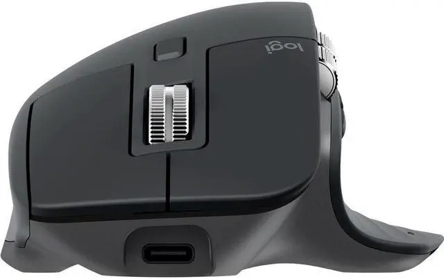Alt view image 4 of 17 - Logitech MX Master 3 for Business, Wireless Mouse, Logi Bolt Technology, Bluetooth, MagSpeed Scrolling, Ergonomic, Rechargeable, Globally Certified, PC/Mac/Linux - Graphite