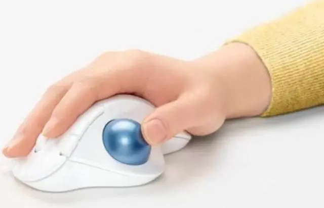 Alt view image 6 of 18 - Logitech Ergo M575 Business Mouse - Off White