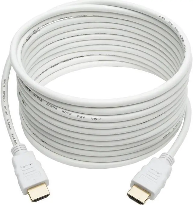 Alt view image 14 of 19 - Tripp Lite P568-016-WH High-Speed HDMI 4K Cable (M/M), White, 16 ft.