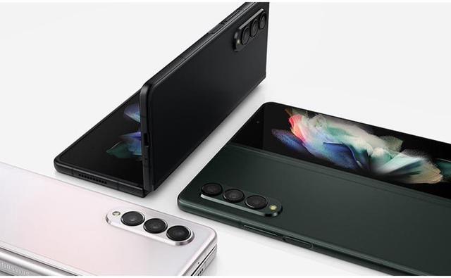 Alt view image 9 of 13 - SAMSUNG Galaxy Z Fold 3 5G Factory Unlocked Android Cell Phone US Version Smartphone Tablet 2-in-1 Foldable Dual Screen Under Display Camera 512GB Storage, Phantom Black