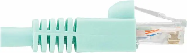 Alt view image 6 of 13 - TRIPP LITE N261-003-AQ 3 ft. Cat 6A Aqua Augmented Cat6 (Cat6a) Snagless 10G Certified Patch Cable, (RJ45 M/M) - Aqua
