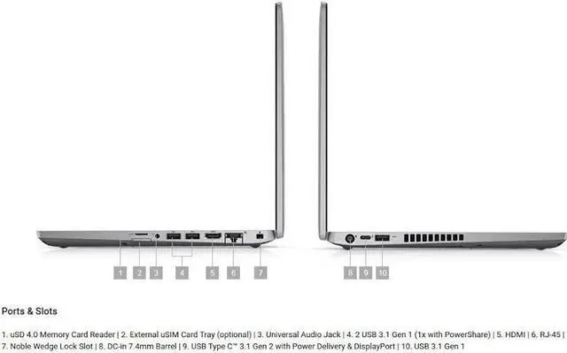 Alt view image 2 of 15 - Dell Latitude 5000 5400 14" Chromebook - HD - 1366 x 768 - Intel Celeron 4305U Dual-core (2 Core) - 4 GB RAM - 64 GB Flash Memory - Carbon Fiber - Intel Chip - Chrome OS - Intel UHD Graphics 610