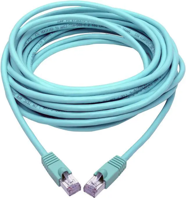 Alt view image 13 of 15 - Tripp Lite N262-035-AQ Cat.6a STP Patch Network Cable