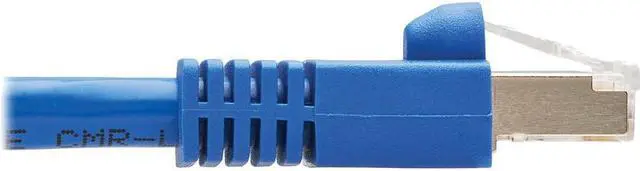 Alt view image 5 of 11 - Tripp Lite M12 X-Code Cat6a Shielded Ethernet Cable, M12/RJ45 Cable, 10G F/UTP CMR-LP (M/M), IP68, 60W Power over Ethernet, Blue, 9.8 Feet / 3 Meters (NM12-6A2-03M-BL)