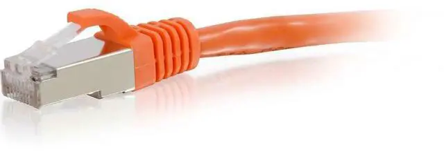 Alt view image 4 of 5 - C2G 00893 20ft. Cat6 Snagless Shielded (STP) Ethernet Network Patch Cable - Orange