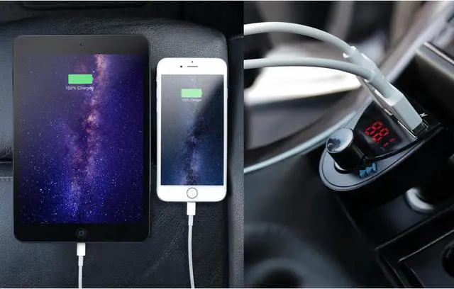 Alt view image 5 of 12 - Aluratek ABF01F Wireless Bluetooth Car Hands-free Kit - USB - FM Transmitter - Built-in Microphone, FM Transmitter