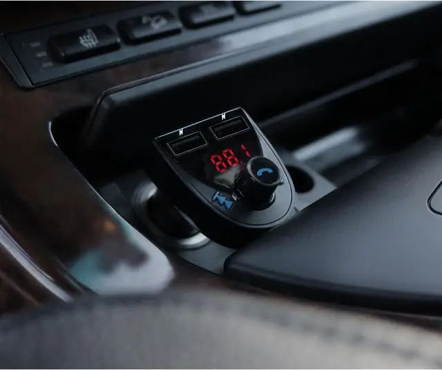 Alt view image 6 of 12 - Aluratek ABF01F Wireless Bluetooth Car Hands-free Kit - USB - FM Transmitter - Built-in Microphone, FM Transmitter