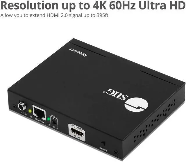 Alt view image 10 of 12 - SIIG CE-H25C11-S1 HDMI 2.0 4K60Hz Over IP Extender & Matrix with IR Receiver