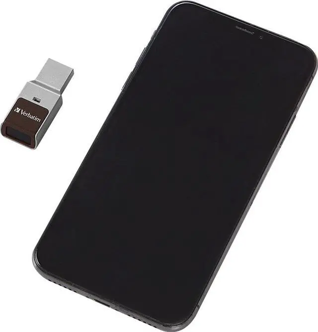 Alt view image 14 of 16 - VERBATIM CORPORATION 70369 128GB FINGERPRINT SECURE SILVER