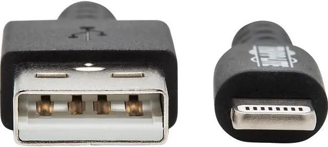 Main image of Tripp Lite M100-003-GY-MAX Heavy-Duty USB Sync / Charge Cable with Lightning Connector - M/M, USB 2.0, UHMWPE and Aramid Fibers, Gray, 3 ft. (0.9 m)