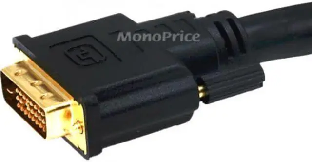 Alt view image 6 of 13 - Monoprice 50ft 24AWG CL2 Dual Link DVI-D Cable - Black