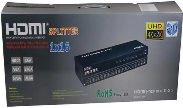 Alt view image 5 of 9 - 4Xem 16 Port Hdmi 4K Splitter
