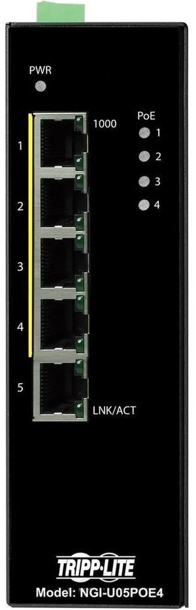 Alt view image 9 of 16 - Eaton Tripp Lite Series 5-Port Unmanaged Industrial Gigabit Ethernet Switch