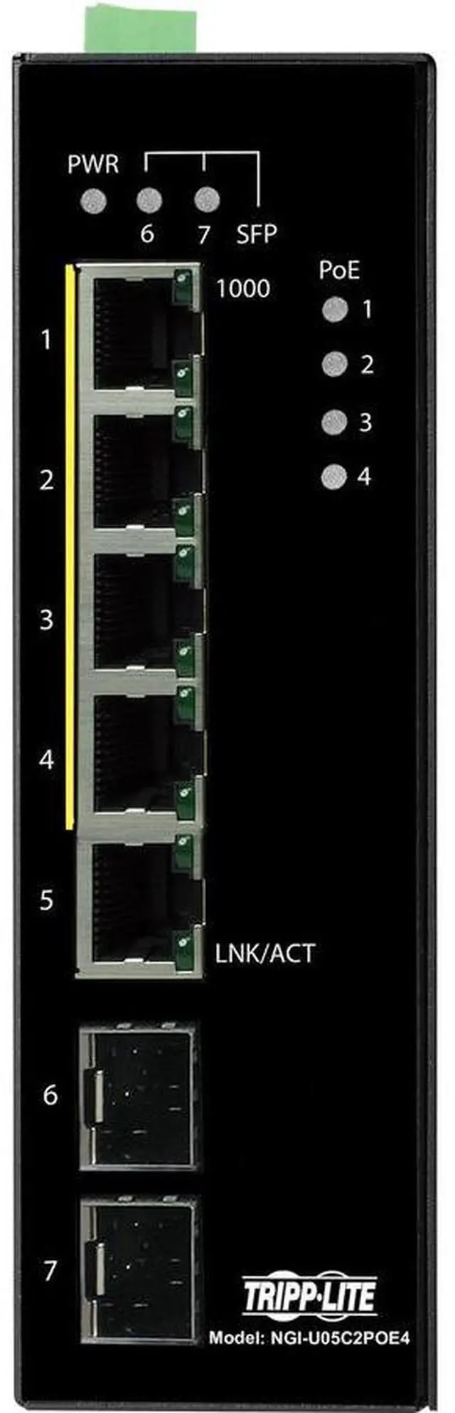 Alt view image 5 of 14 - Tripp Lite NGI-U05C2POE4 Ethernet Switch NGIU05C2POE4