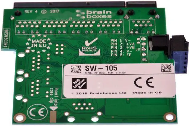 Alt view image 10 of 13 - BRAINBOXES SW-105 EMBEDDED 5PORT ETHERNET SWITCH