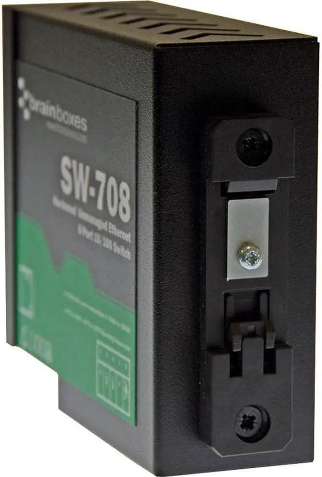 Alt view image 11 of 20 - Brainboxes Hardened Industrial Ethernet 8 Port Switch Din Rail Mountable
