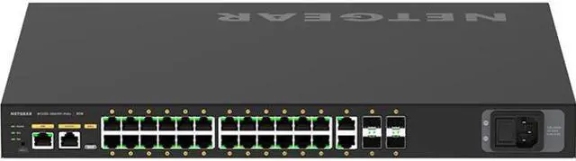 Alt view image 5 of 11 - NETGEAR 24x1G PoE+ 480W 2x1G and 4xSFP+ Managed Switch | AV Line M4250-26G4XF-PoE+, GSM4230PX