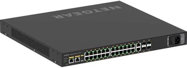 Alt view image 6 of 11 - NETGEAR 24x1G PoE+ 480W 2x1G and 4xSFP+ Managed Switch | AV Line M4250-26G4XF-PoE+, GSM4230PX