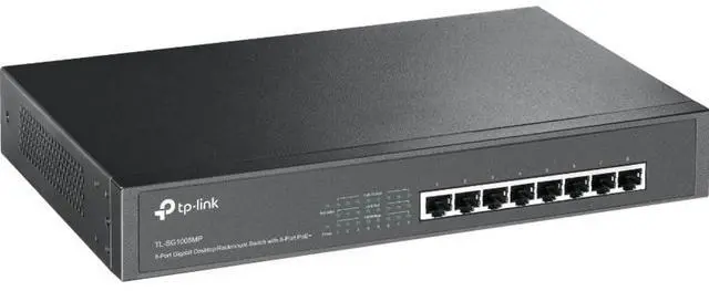 Alt view image 12 of 20 - TP-Link TL-SG1008MP - switch - 8 ports - unmanaged - rack-mountabl (TL-SG1008MP)