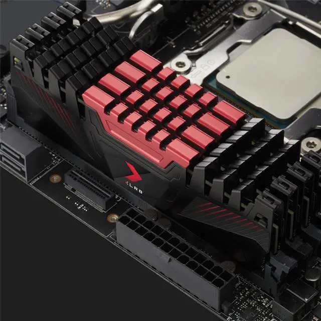 Alt view image 17 of 20 - PNY XLR8 16GB (2 x 8GB) DDR4 3200 (PC4-25600) CL16 288-Pin SDRAM Desktop Memory Model MD16GK2D4320016AXR