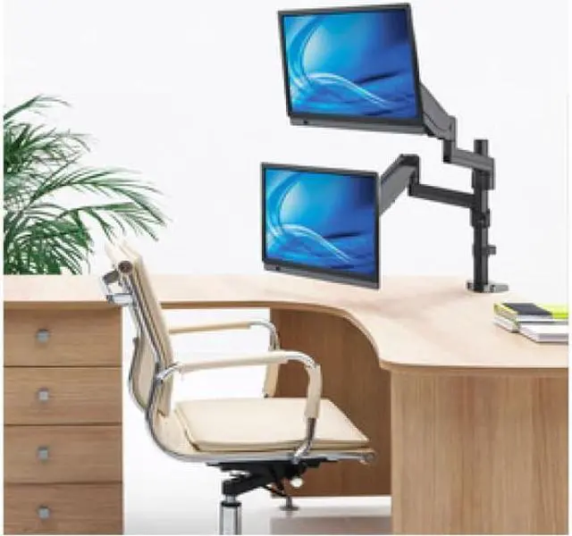 Alt view image 12 of 20 - Manhattan Universal Gas Spring Dual Monitor Mount