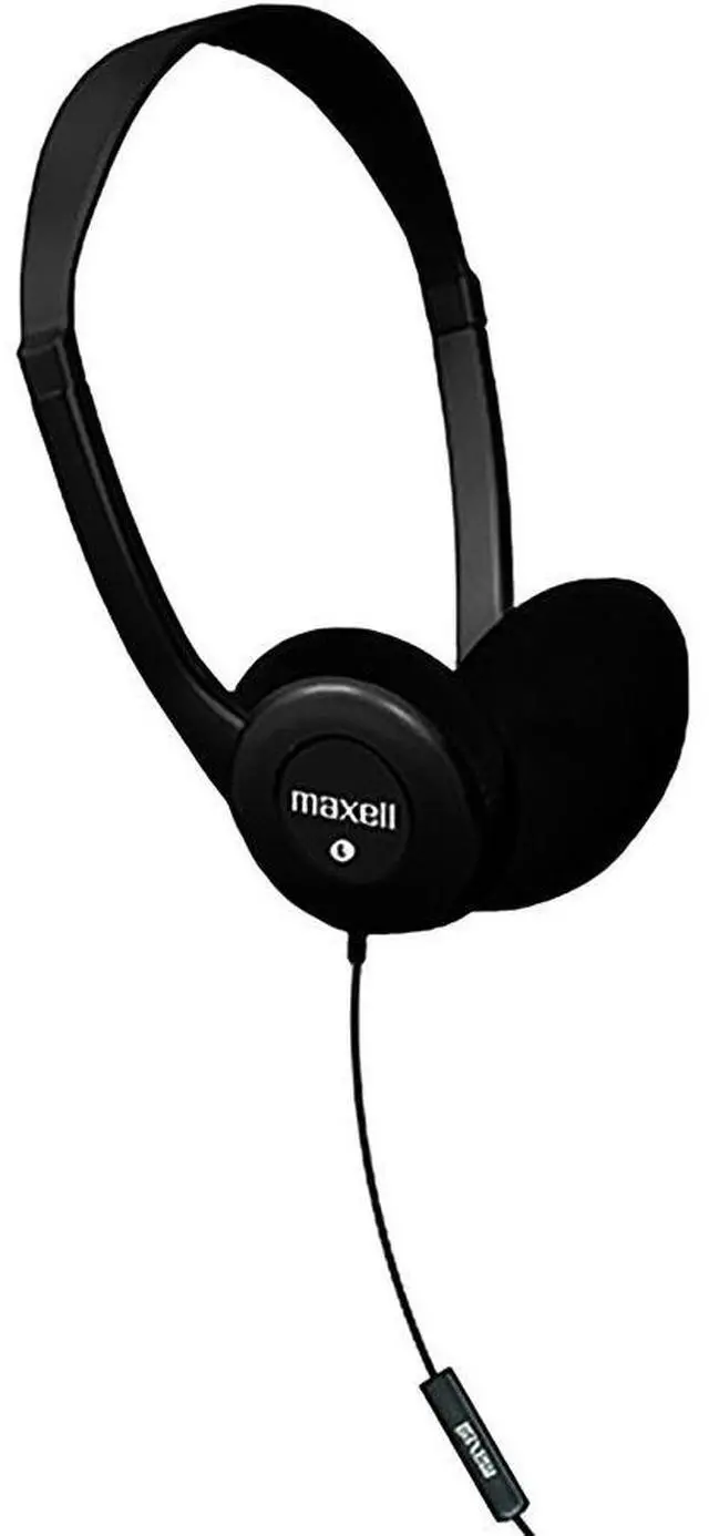 Alt view image 7 of 16 - Maxell 199845 6 ft. Cord Adjustable Headband Wired Headphones