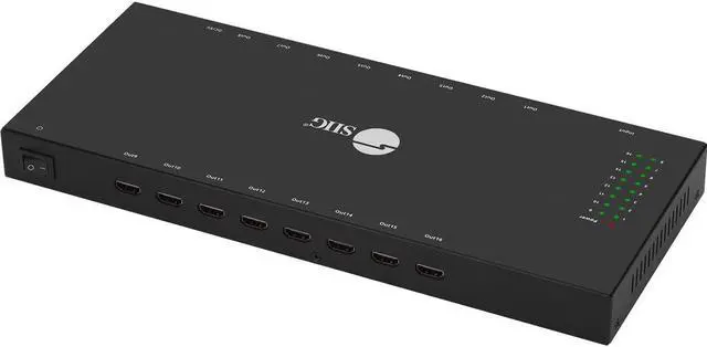 Alt view image 19 of 20 - siig 1x16 hdmi splitter  4k x 2k @30hz & 1080p, hdmi 1.4 deep color, 3d, plug & play, auto edid, 16port hdmi splitter 4k  ceh24q11s1