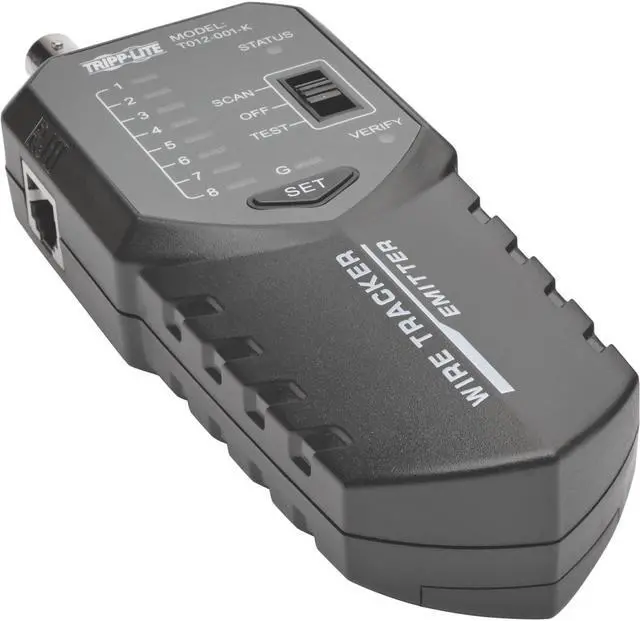 Alt view image 10 of 19 - Tripp Lite Multi-Function Cable Tester with Wire Tracker & Tone Generator, RJ45, RJ11, BNC (T012-001-K)