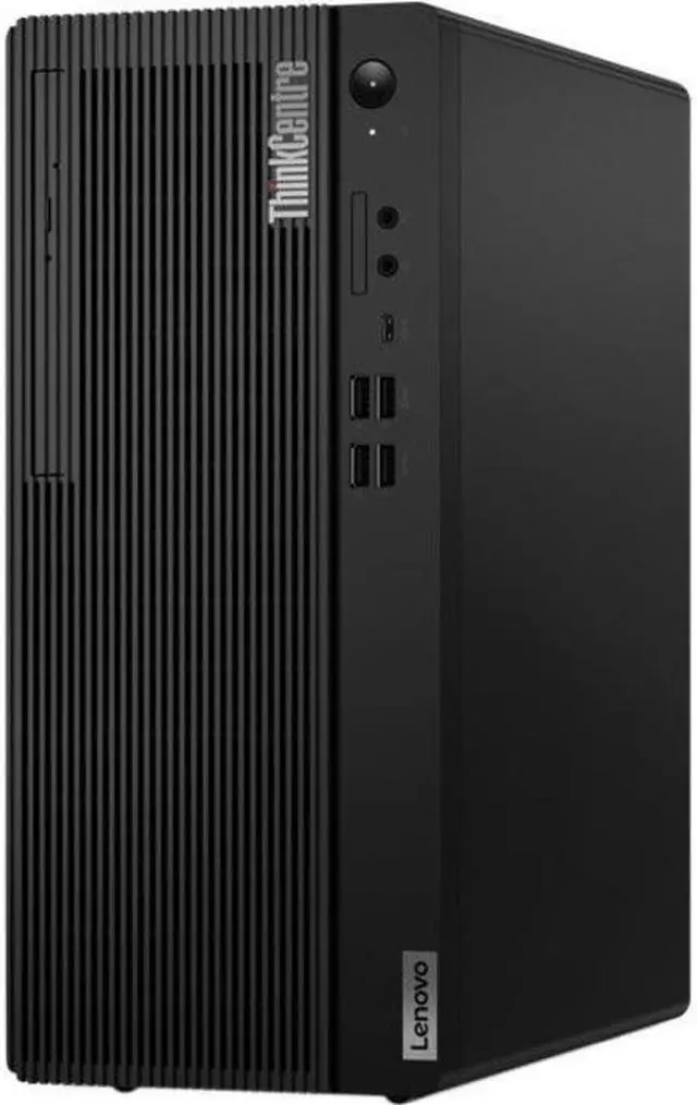 Alt view image 3 of 18 - Lenovo ThinkCentre M70t 11DA002GUS Desktop Computer - Intel Core i5 10th Gen i5-10400 Hexa-core (6 Core) 2.90 GHz - 8 GB RAM DDR4 SDRAM - 256 GB SSD - Tower - Black - Windows 10 Pro 64-bit - Intel UHD