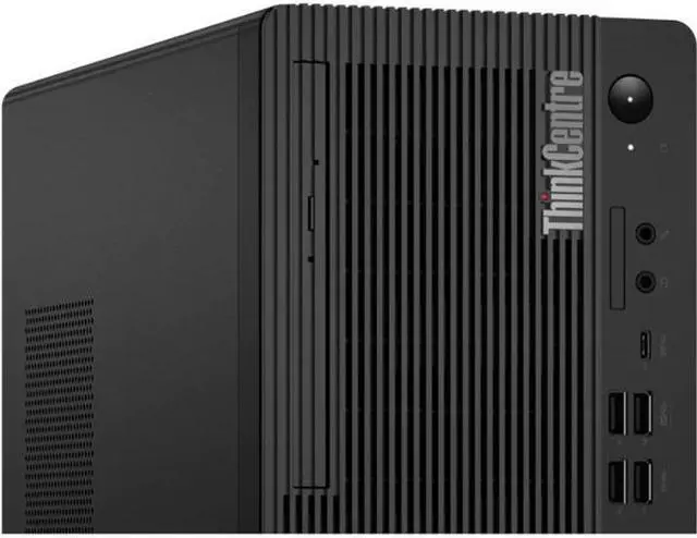 Alt view image 6 of 18 - Lenovo ThinkCentre M70t 11DA002GUS Desktop Computer - Intel Core i5 10th Gen i5-10400 Hexa-core (6 Core) 2.90 GHz - 8 GB RAM DDR4 SDRAM - 256 GB SSD - Tower - Black - Windows 10 Pro 64-bit - Intel UHD