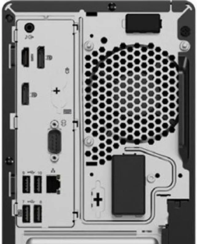 Alt view image 8 of 18 - Lenovo ThinkCentre M70t 11DA002GUS Desktop Computer - Intel Core i5 10th Gen i5-10400 Hexa-core (6 Core) 2.90 GHz - 8 GB RAM DDR4 SDRAM - 256 GB SSD - Tower - Black - Windows 10 Pro 64-bit - Intel UHD
