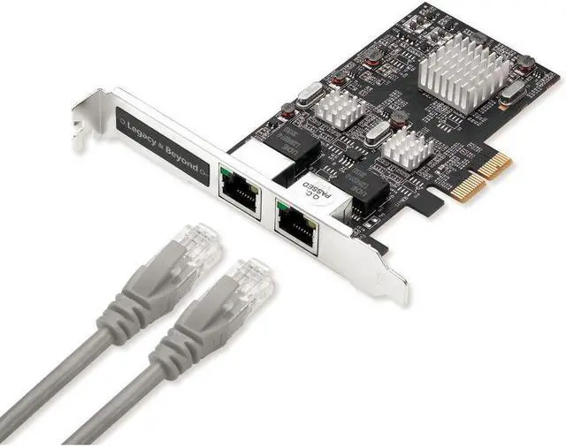 Alt view image 7 of 7 - SIIG Dual 2.5G 4-Speed Multi Gigabit Ethernet PCIe Card LBGE0711S1