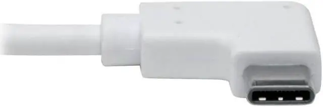 Alt view image 12 of 13 - Tripp Lite USB C to Gigabit Adapter Converter USB 3.1 Right-Angle White 6in